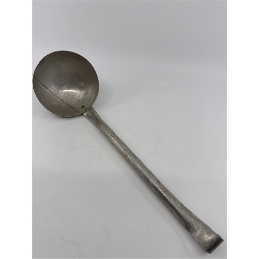 Vintage Aluminum Ladle Soup Spoon Kitchen Utensil Serving Kitchenware 12"